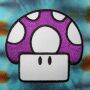 Patch - Mushroom - Fly Agaric Toad purple