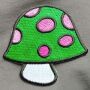 Patch - Mushroom - Fly Agaric green-rose-white