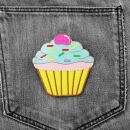 Patch - Muffin - giallo-blu-rosa chiaro - toppa