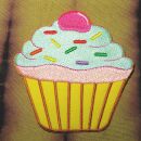 Parche - Muffin amarillo-azul claro-rosa