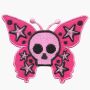 Patch - Butterfly with Skull - rose-pink