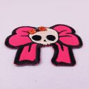 Patch - Skull with Ribbon - pink-red