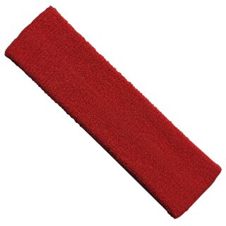 Stirnband einfarbig - rot
