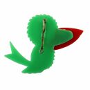 Broche - Pájaro - verde - Pin