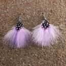 Feather Earrings 1 large > rose
