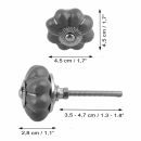 Möbelknauf aus Keramik Shabby Chic Rosette -...