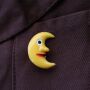 Pin - Moon face - yellow - Badge