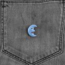 Pin - Moon face - light blue - Badge