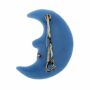 Pin - Moon face - light blue - Badge