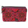 Zipper Purse made of cotton - Hmong textil art - pattern 04 - Pocket
