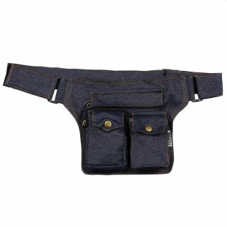 Riñonera - Bon - Jeans azul - Cinturón con bolsa - Cangurera