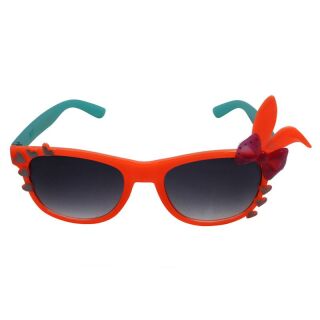 Freak Scene Kids Sunglasses - with Hearts - orange and turquoise
