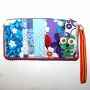 Pencil case made of cotton - Teddy small - Patchwork Pattern 02 - Pocket