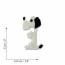 Anstecker - kleiner Hund - weiß - DDR Anstecknadel