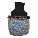Shopping bag - Pattern of Flowers brown-green-white 03 -...