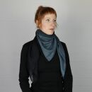 Pañuelo de algodón - negro - color gradiente - Pañuelo cuadrado para el cuello