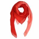 Sciarpa di cotone - rosso-gradiente rosso - foulard quadrato