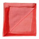 Cotton Scarf - red - color gradient - squared kerchief