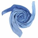 Cotton Scarf - blue - color gradient - squared kerchief