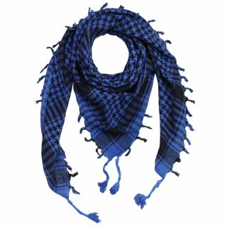 Kufiya - Keffiyeh - tejido basico azul-negro - Pañuelo de Arafat