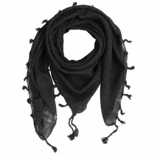 Kefiah - tessitura semplice nero - nero - Shemagh - Sciarpa Arafat
