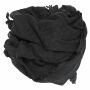 Kufiya - Keffiyeh - tejido basico negro - negro - Pañuelo de Arafat