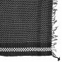 Pañuelo de estilo Kufiya - Keffiyeh - estampado de cruz - negro - blanco - Pañuelo de Arafat