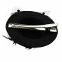 hair clip hat & feather - hair accessories - medium - black