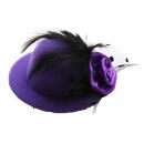 hair clip hat &amp; feather - hair accessories - medium -...