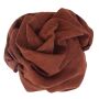 Scarf coarsely woven - heavy quality - brown - squared kerchief