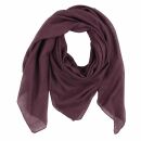 Cotton Scarf - red - burgundy - squared kerchief