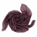 Sciarpa di cotone - rosso-bordeaux - foulard quadrato
