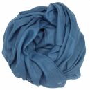 Baumwolltuch - blau - petrol - quadratisches Tuch