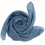 Cotton Scarf - blue - teal - squared kerchief