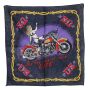 Bandana Tuch - U.S. Rider Biker blau-navy - quadratisches Kopftuch