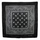 Bandana Scarf - Paisley pattern 02 - black - white -...