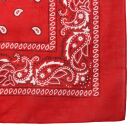 Bandana Scarf - Paisley pattern 02 - red - white -...