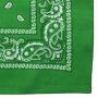 Bandana Tuch - Paisley Muster 02 - grün - weiß - quadratisches Kopftuch