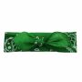 Bandana Scarf - Paisley pattern 02 - green - white - squared neckerchief