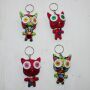 Doll with button-eyes - Pussy Cat - Set of 4 - 05 - Keychain