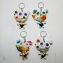 Doll with button-eyes - Dog - Set of 4 - 01 - Keychain