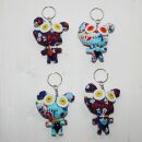 Doll with button-eyes - Dog - Set of 4 - 03 - Keychain