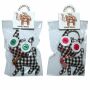 Doll with button-eyes - Proud Cat 12 - Keychain