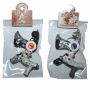 Doll with button-eyes - Funny dog 04 - Keychain