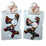 Doll with button-eyes - Funny dog 05 - Keychain