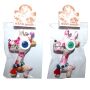 Doll with button-eyes - Giraffe 04 - Keychain