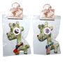 Doll with button-eyes - Giraffe 05 - Keychain