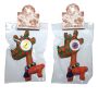 Doll with button-eyes - Giraffe 06 - Keychain