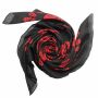 Pañuelo de algodón - Calaveras 1 negras - rojo - Pañuelo cuadrado para el cuello