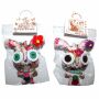 Doll with button-eyes - Bunny 05 - Keychain